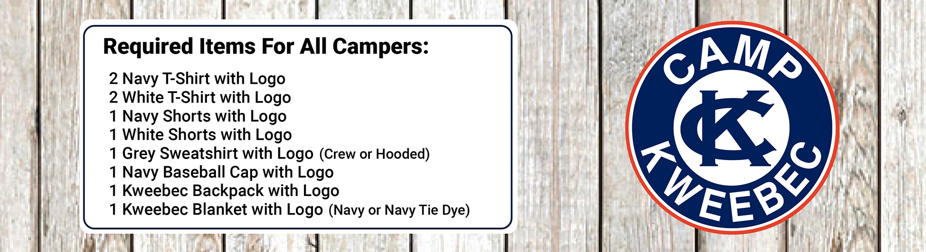 Kweebec Packing List